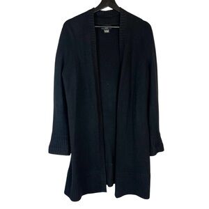 EUC Sutton Studio Flack Open Front Cashmere Longline Cardigan